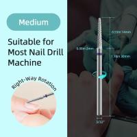 HYTOOS, brocas para limpieza de cutículas de cono pequeño, brocas para uñas de carburo cónico, seguridad profesional debajo de las uñas, herramientas limpiadoras de piel muerta - details 2