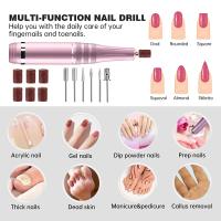 Máquina pulidora de uñas con pantalla LCD, herramienta recargable para manicura, portátil, 35000RPM - details 5