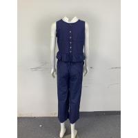 Conjunto casual de verano para mujer, top sin mangas plisado y pantalones cortos de pierna ancha - details 7