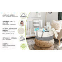 Organizador portátil cambiador, cesta de regalo, adecuado para productos para el cuidado del bebé - details 0