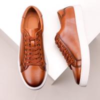 Zapatos blancos retro para hombre, zapatos de suela plana de cuero suave y versátiles - details 19