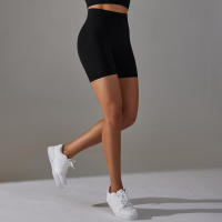 Hamidou-pantalones cortos deportivos de Yoga para mujer, mallas transpirables sin costuras para correr, ciclismo, cintura alta, entrenamiento, gimnasio, Verano - details 18