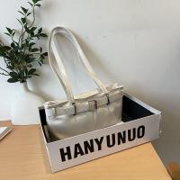 Bolso de hombro con hebilla francesa que combina con todo, bolso de cuero de Color sólido para ocio, bolso de mano para ir al trabajo Y2k para mujer - details 4