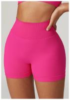 Shorts de Yoga de Cintura Alta Ajuste de Barriga, Levantamiento de Cadera, Ropa de Gimnasio de Nylon Zapatillas de Correr para Primavera/Verano - details 18