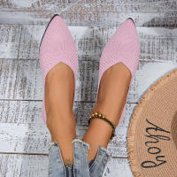 Zapatos planos de tacón plano para mujer, calzado plano plegable, cómodo y poco profundo, Color negro y liso - details 7