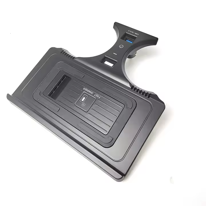 Cargador inalámbrico para coche, adaptador de placa de carga rápida para teléfono celular, modificación Interior, accesorios para automóvil, para B-MW serie 7, 2019-2022 - 1