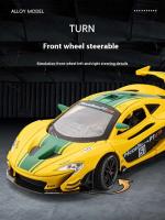 McLaren P1 GTR-superdeportivo de aleación de alta simulación, coche fundido a presión de Metal, modelo de luz y sonido, vehículo de juguete para niños, regalos, 1:22 - details 6