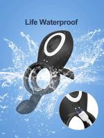 Vibrador para hombres, retraso de eyaculación, anillo eréctil masculino, estimulador Anal de clítoris y punto G, juguete sexual para adultos para parejas - details 3