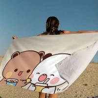 Bubu y Dudu linda playa de dibujos animados para niños baño personalizado piscina vacaciones Picnic toalla fiesta regalo - details 14