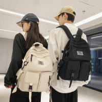 Mochila escolar de gran capacidad, versión coreana del estilo Harajuku, mochila de pareja para estudiantes, tendencia de mochila - details 2