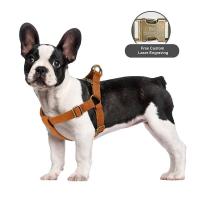 Juego correa personalizados, arnés cuero PU perros, hebilla de identificación grabada gratis para perros pequeños, medianos y - details 8