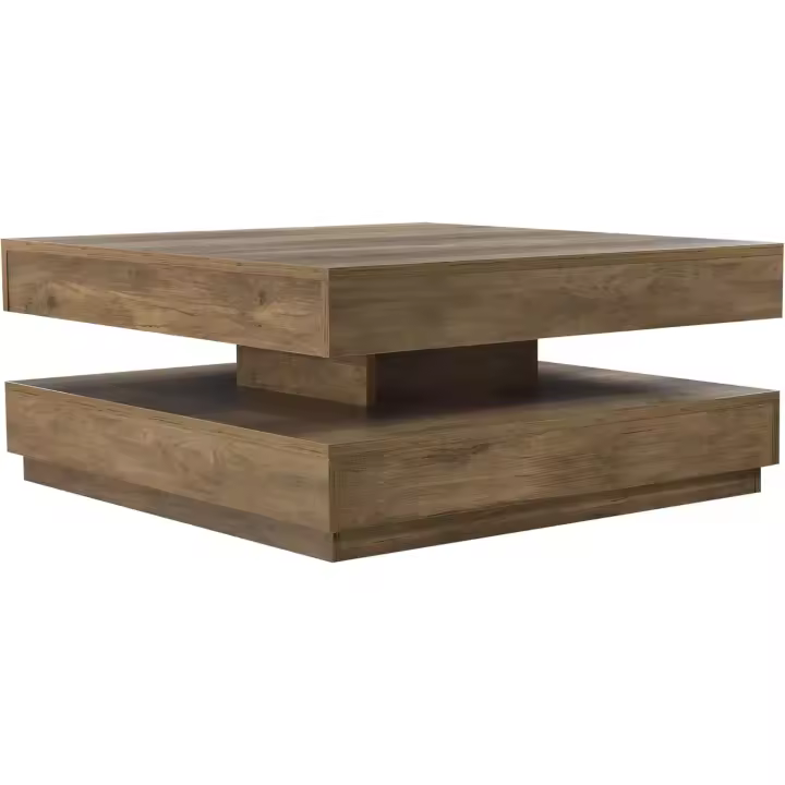 Salón Mesa Auxiliar con Almacenamiento Mesita Mesa de té Mesa de café Negro - 1