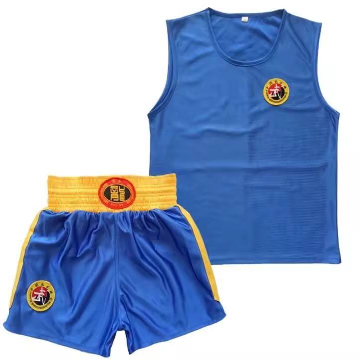 Pantalones cortos de Muay Thai para hombres, mujeres y niños, camiseta MMA, ropa de Kungfu Wushu, artes marciales, Sanda, Rashguard, pantalones de boxeo, uniforme Sanda - 1