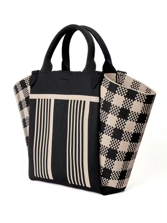 Bolso de Diseño Original de Punto Estilo Europeo Engrosado Bolso de Mano Versátil para Viajeros - 1