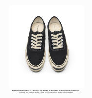 Zapatillas de lona transpirables Suela gruesa, blanco, talla pequeña, estilo coreano y japonés - details 8