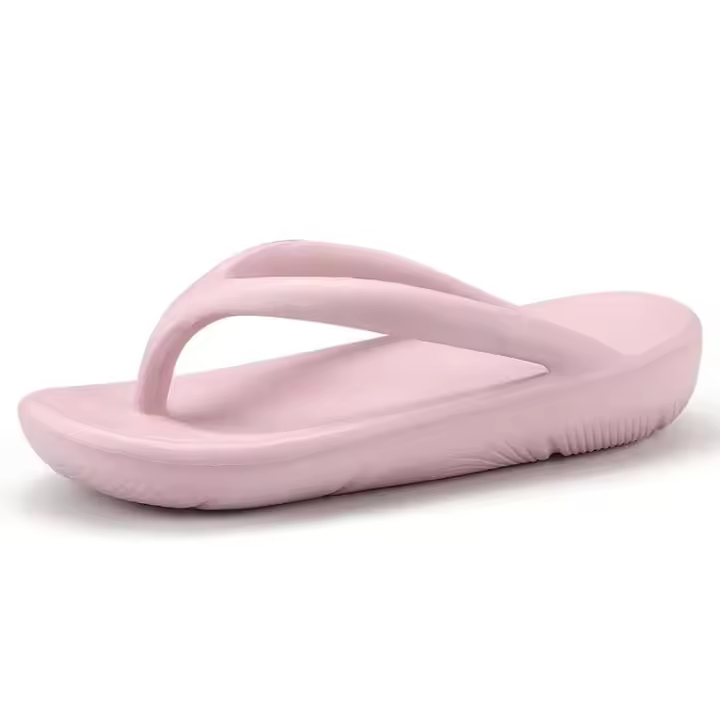 Chanclas de mujer Logo EVA cómodas y ligeras zapatillas de playa de 4 cm de grosor - 1
