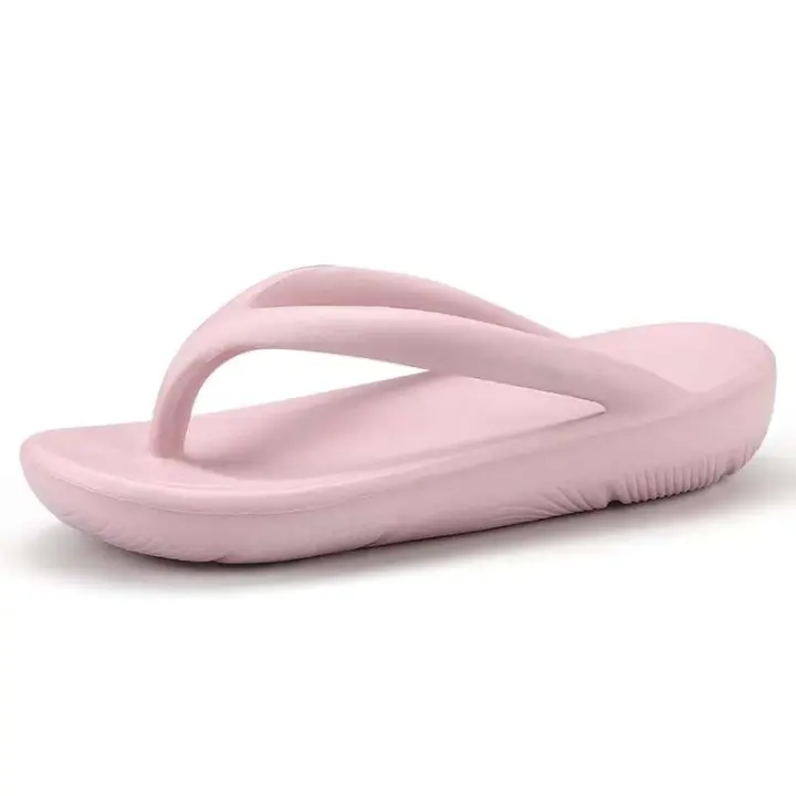 Chanclas de mujer Logo EVA cómodas y ligeras zapatillas de playa de 4 cm de grosor - 1
