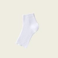 3 pares de calcetines informales de punto con punta descubierta, calcetines de tubo cortos antideslizantes de Color sólido, medias simples, calcetines de media pantorrilla para mujer - details 5