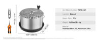 SucceBuy Recortadora manual de hojas de brotes de acero inoxidable con cubierta transparente de PET para plantas hidropónicas, podadoras manuales incluidas - details 5