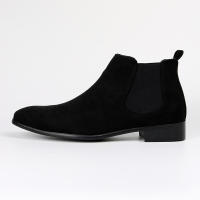 Botas Chelsea para hombre, zapatos para hombre con cabeza cuadrada pequeña, botas cortas para hombre de moda versátil, botines - details 11