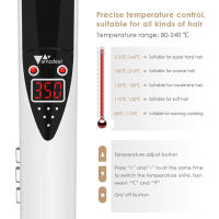 Estilizador de Cabello de Titanio de Alta Temperatura Liso y rizado Voltaje Dual Certificado CE - details 3