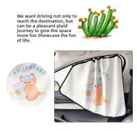 Parasol para coche Summercute, protector solar de dibujos animados, cortinas aisladas para coche, parasol creativo tipo pista para coche - details 4