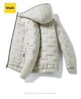 Chaqueta acolchada de algodón para hombre, abrigo ligero con capucha de estilo coreano, prendas de vestir gruesas informales de estilo japonés, novedad de invierno de 2024 - details 10