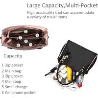Hobos and Shoulder Bags for Women Fashion Handbags Large Tote Bag Ladies Shoulder Bag Black - details 2