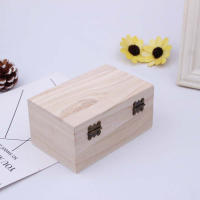 Caja de Madera de Alta Calidad S/M/L con Tapa Artesanal y Encaje Cuadrado para Decoración del Hogar y Almacenamiento de Suministros - details 16