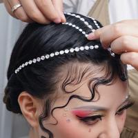 Pegatinas de joyas para el cabello, tatuaje temporal, tira larga de diamantes de imitación, adhesivo para la cara, decoración de diamantes de imitación para el cabello - details 15