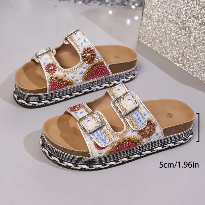 2025 verano nuevo Zapatos de mujer de verano zapatillas de moda sandalias zapatos casuales de mujer. - 1