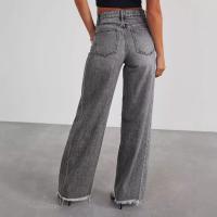 2025 nuevos pantalones anchos de mezclilla para mujer - details 6