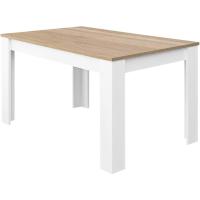 Mesa de Comedor Extensible de Madera Blanca 140 a 190cm Estilo Canadiense Mejas y Organización - details 0
