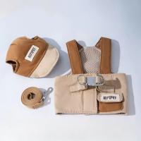 Conjunto de arnés ajustable para perro, suave con cuerda de tracción, cuerda para caminar para perro, patrón a cuadros, chaleco transpirable para perro, arnés para exteriores - details 15