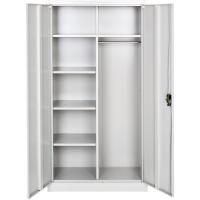 Armario de Archivado de Metal para Oficina 6 Cajones, Barra, Puertas Bloqueables, Acero de Calidad, Mueble de Oficina, Candado de Seguridad, Estanterías Metálicas 180x80x40cm Gris - details 12