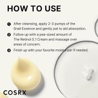 COSRX Glass Starter Set, exclusivo, caracol avanzado 96% Mucin Power Essence Retinol 0,1% crema Mini muestra, hidratación diaria y - details 4