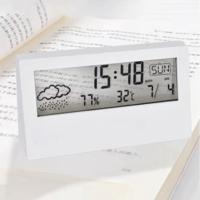Reloj termo higrómetro, pantalla meteorológica creativa, despertador electrónico, decoración de mesa de escritorio para salón y dormitorio - details 1