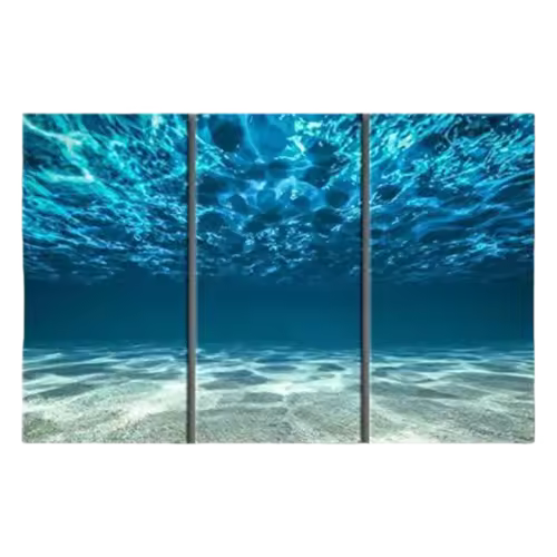 Arte de Pared Azul Marino Moderno Pintura de Superficie Impresa en Lienzo - 1