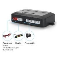 Risingon-Kit de Sensor de estacionamiento LED Universal para coche, pantalla Digital precisa de 4 Radar, alarma de distancia de obstáculos, Kit Parktronic - details 3