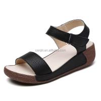 Nuevas sandalias de alta calidad con plataforma de tacón para verano, zapatos de mujer de cuero y piel de vaca para exteriores, alta calidad, precio bajo 2024 - details 2