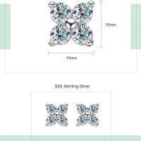 Pendientes de plata de ley de estilo único S joyería personal de trébol de cuatro hojas - details 1