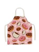 Delantal con patrón de pizza para hombres y niños, babero sin mangas, delantal de cocina, hamburguesa gourmet, patatas fritas, lindo - details 2