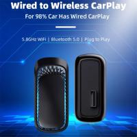 Mini caja inalámbrica RGB para Apple Carplay, Dongle colorido, Plug and Play, conectar, Bluetooth, WiFi con cable (USB) - details 1