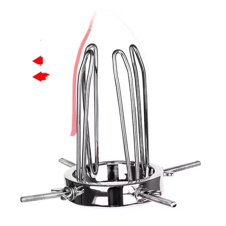 Dilatador anal y vaginal de metal ajustable Leten New Metal, espéculo vaginal, tapón anal grande, juguetes sexuales BDSM para hombres homosexuales. - 1