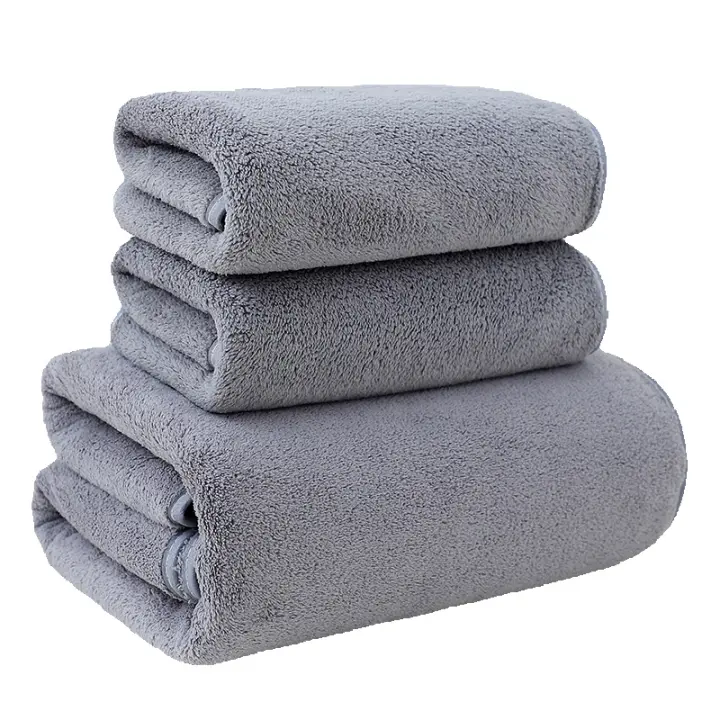 Juego de Toallas de 3 Piezas 1 Toallas de Baño, 2 Toallas de Mano- Algodón - Calidad Hotelera, Súper Suave y Altamente Absorbente de Secado Rápido - 1