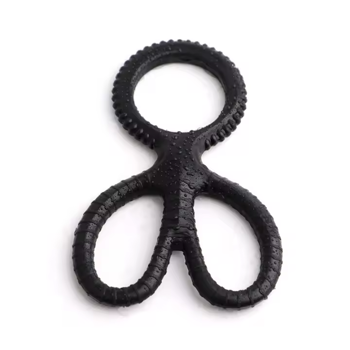 Anillos de cocinero para hombres erección sexo silicona Anillo para Pene Cockring Set pene anillo abrazadera disfunción eréctil Cockrings testículo escroto Bondage restricción pene escrotal más duro BDSM juguetes para adultos - 1