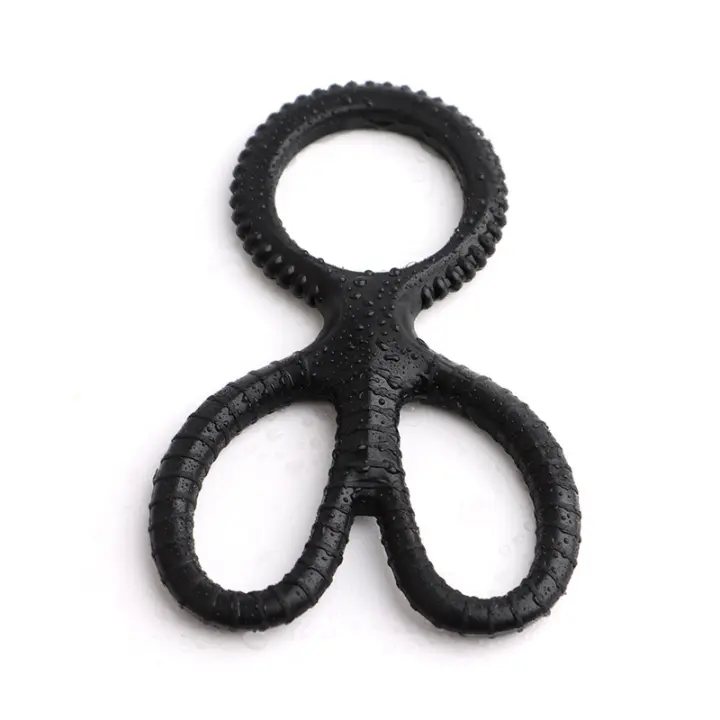 Anillos de cocinero para hombres erección sexo silicona Anillo para Pene Cockring Set pene anillo abrazadera disfunción eréctil Cockrings testículo escroto Bondage restricción pene escrotal más duro BDSM juguetes para adultos - 1
