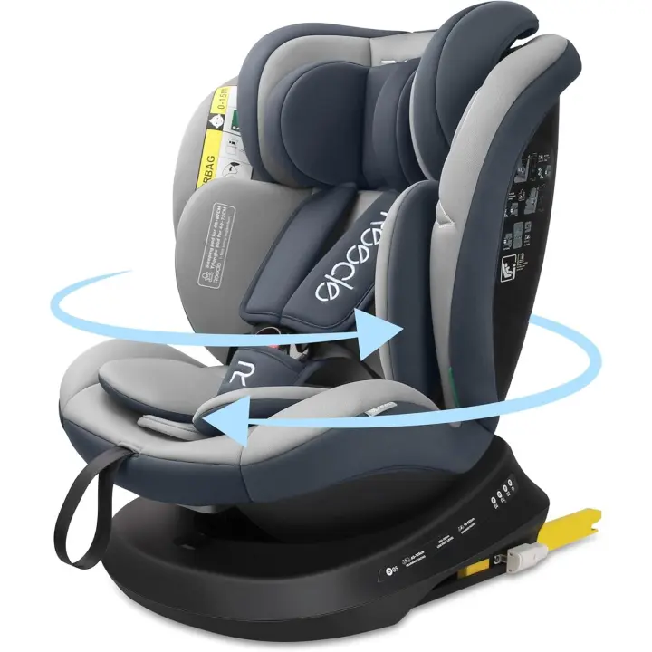 Coche Giratoria 360 con , 40-150cm (0~36kg), Aprox. 0-12 años (Gris) - 1