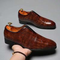 2025 envío de gota de agua nuevo producto vestido creativo para hombres zapatos regulares de negocios de ocio inteligentes - details 3