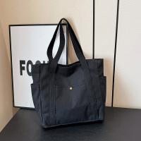 Bolso de mujer de lona de gran capacidad bolso de mano bolso de hombro estudiante universitario bolso versátil bolso de viaje multibolsillo - details 5